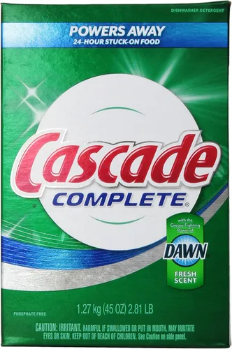 Vista 7 de Detergente en polvo para lavaplatos Cascade Complete Dawn de aroma fresco, 45 onzas
