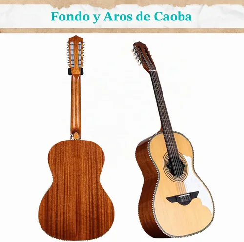 Vista 2 de H. Jimenez LBQ2NCE Bajo Quinto El Musico Series Acústico-Eléctrico No Cortado