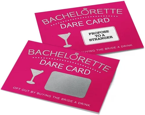 Vista 2 de Juego de Tarjetas de Raspa de Desafíos para Despedida de Soltera de Printed Party, Noche de Chicas, 20 Tarjetas