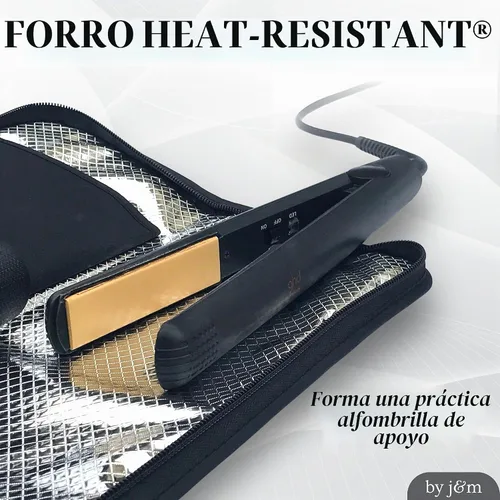 Vista 4 de j&m - Plancha de silicona para alisar el cabello, con alfombrilla a prueba de calor para rizar, varitas, planchas, se adapta a ghd, BaByliss