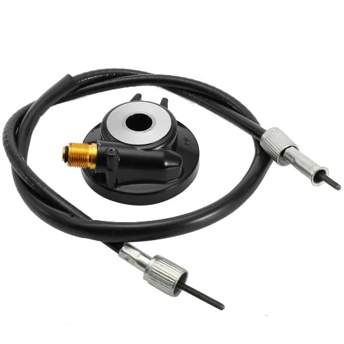 Vista 5 de Engranaje de transmisión del velocímetro de 0.472 in con cable de 39.4 pulgadas, kit de línea de engranajes de transmisión del velocímetro