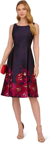 Vista 4 de Adrianna Papell Vestido Jacquard Border para mujer