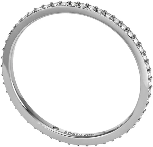 Vista 3 de Fossil Anillo de acero inoxidable chapado para mujer