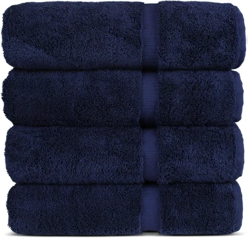 Vista 10 de Chakir Turkish Linens Toallas turcas de alta calidad 100% algodón para baño, toallas de baño grandes de 30 x 60 pulgadas (4 piezas, aguamarina)