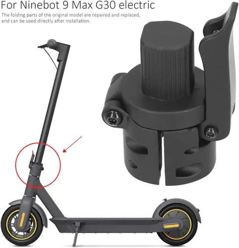Vista 3 de Accesorios de adaptador de manillar para 9 G30, tornillo de bloqueo de base de varilla plegable, gancho plegable, carpeta scooter