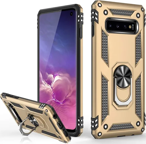 Vista 10 de LUMARKE Funda para Galaxy S8, pasa 16 pies, probada contra caídas con soporte de anillo magnético, compatible con soporte de montaje de automóvil