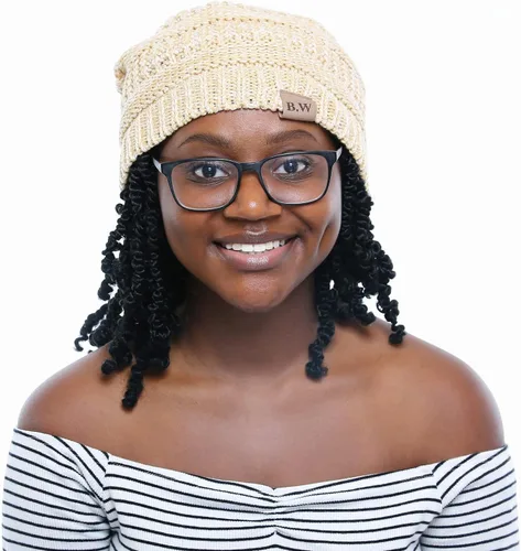 Vista 7 de Beautifully Warm - Gorro de invierno para cabello rizado con forro de satén para mujer borgoña (002-Burgundy)