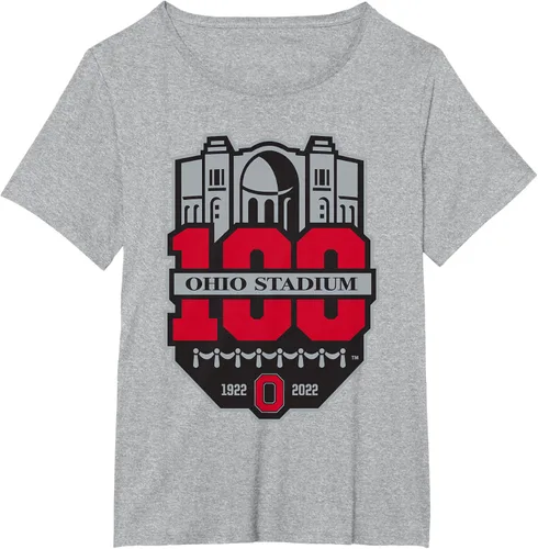 Vista 13 de Camiseta con licencia oficial de los 100 años del logotipo de fútbol del estado de Ohio, Negro
