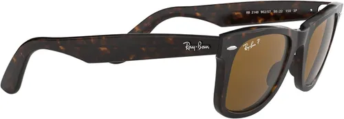 Vista 9 de Ray-Ban RB2140 Original Wayfarer Gafas de sol cuadradas polarizadas, Negro, tortuga