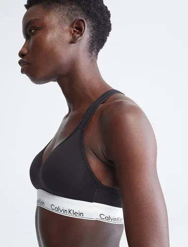 Vista 3 de Calvin Klein Women's Modern Cotton Lightly Lined Wireless Bralette