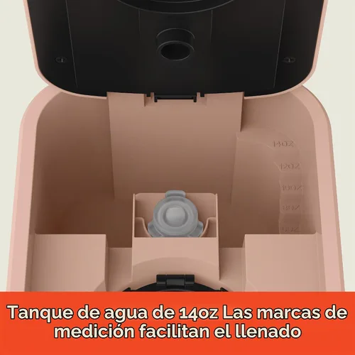Vista 6 de BELLA Cafetera individual, para cápsulas K-Cup y café molido, bandeja de goteo ajustable y removible, apagado automático y accesorios aptos