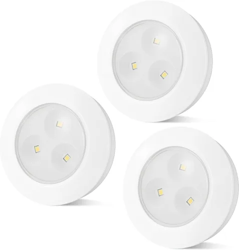 Vista 10 de BIGMONAT Luz LED para Debajo del Gabinete, Luces de Barra LED RGB de Cambio de Colores Operadas con Batería con Control Remoto, Luces LED Multicolor