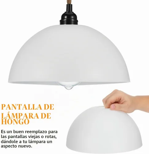 Vista 4 de Vaguelly - Pantalla de lámpara de mesa de plástico de 10.03 x 10.03 x 4.72 pulgadas, para escritorio del hogar, pantalla de repuesto suave