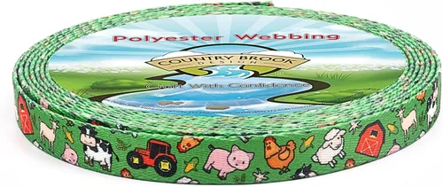 Vista 9 de Country Brook Design - Correas de poliéster Farm Life Y'all