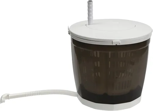 Vista 3 de Mini lavadora manual portátil 2 en 1 y secadora combinada no eléctrica de lavandería giratoria, lavadora de ropa manual Spinner para viajes