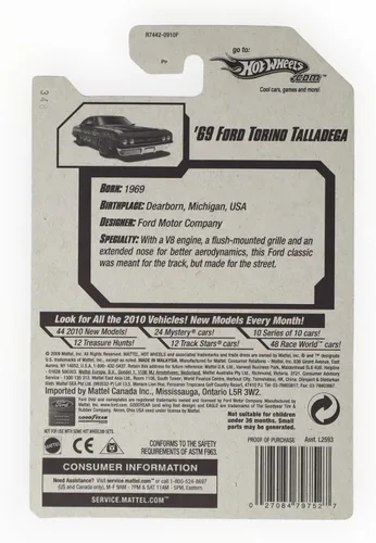 Vista 2 de NUEVO 2010 Hotwheels Treasure Hunt *69' TORINO TALLADEGA