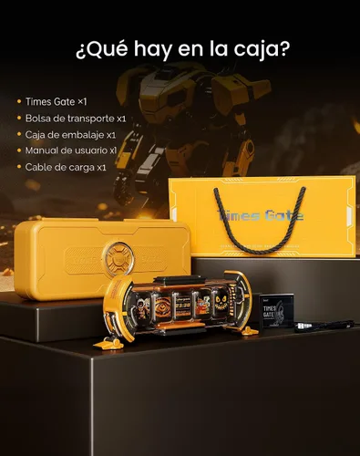 Vista 5 de Divoom Times Gate - Reloj digital de configuración de juegos cyberpunk con control inteligente de aplicación, conexión WiFi, pantalla LED RGB, panel
