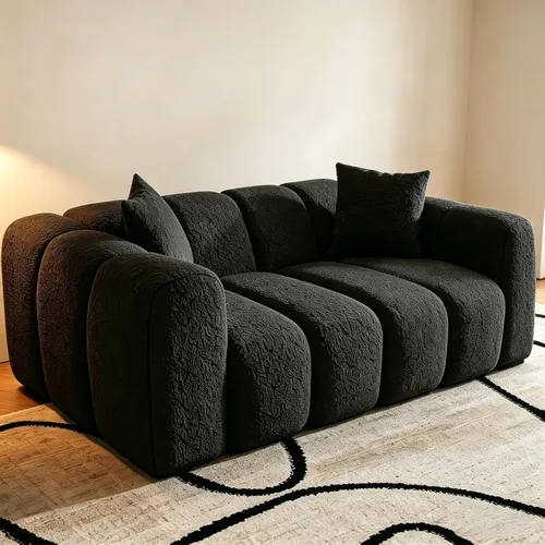 Vista 17 de WHGBJA Sofá cama 3 en 1 para sala de estar/dormitorio, convertible, modular Tumbona sin huesos de 79 pulgadas, sofá biplaza de gran tamaño, sofá