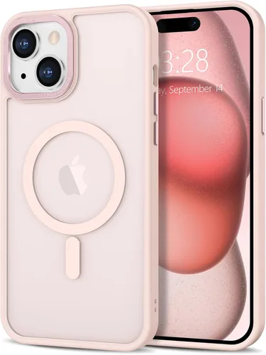 Vista 138 de Anuck - Funda magnética para iPhone 11 compatible con MagSafe, carcasa trasera mate translúcida dura, borde de TPU, delgada, resistente a impactos
