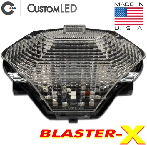 Vista 2 de Blaster-X - Luz trasera LED integrada para Yamaha YZF-R3 2015-2023 (lente transparente)