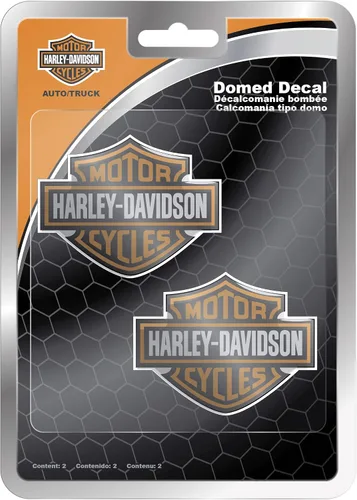 Vista 3 de Calcomanía con logotipo «Bar & Shield» curvado de Harley-Davidson, talla única , Anaranjado