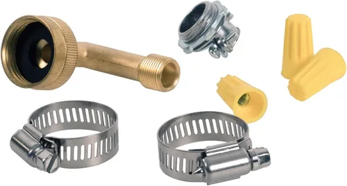 Vista 8 de Certified Appliance Accessories Kit de instalación para lavavajillas: cable de alimentación de enchufe de ángulo recto de 6 pies, manguera