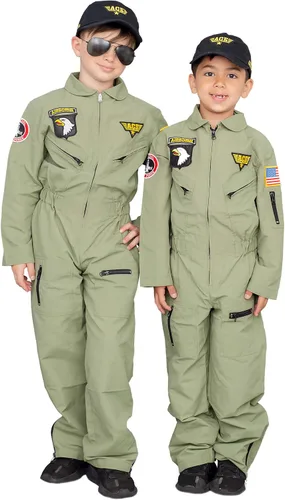 Vista 5 de Air Force Pilot - Conjunto de traje de Halloween para niños
