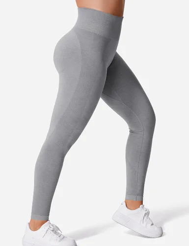 Vista 4 de YEOREO Vivien - Leggings de entrenamiento para mujer, cintura alta, levantamiento de glúteos, contorno de sonrisa, sin costuras, pantalones de yoga