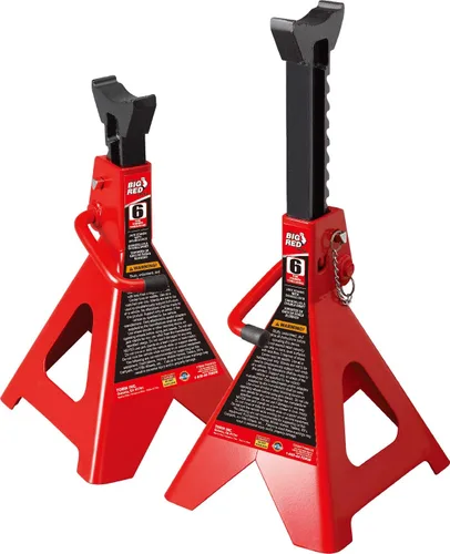 Vista 14 de BIG RED T42202 Torin Steel Jack Stands: Capacidad de 2 toneladas (4,000 lb), rojo, 1 par