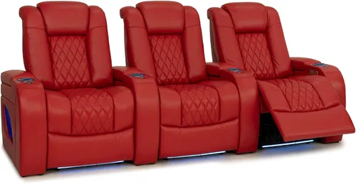 Vista 98 de Seatcraft Asientos de cine en casa Virtuoso LT Tawny Single reclinable Leonado