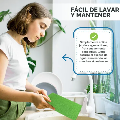 Vista 6 de Dualplex® Fruit & Veggie Life Extender Liner for Fridge Refrigerator Drawers, 13 x 10.5 Inches (4 Pack) – Extends the Life of Your Produce & Verde