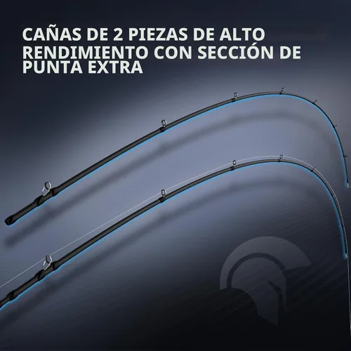Vista 4 de KastKing Spartacus II Plus Twin-Tip Spinning & Casting Fishing Rods