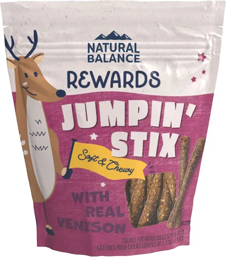 Vista 14 de Natural Balance Premios con ingredientes limitados Jumpin' Stix, golosinas sin granos para perros adultos de todas las razas, receta de pollo, 10