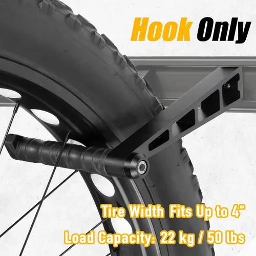 Vista 2 de CyclingDeal Percha gruesa para soporte de pared de bicicleta, solo colgador grueso, almacenamiento de bicicletas, para bicicletas de carretera