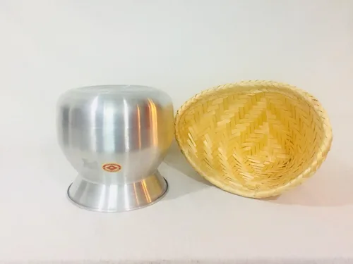 Vista 3 de Sticky Rice Steamer Bote y cesta
