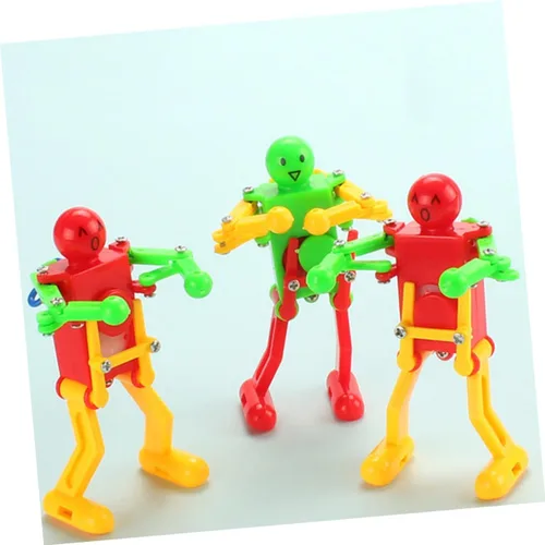 Vista 4 de 4 piezas de robot de baile de cuerda para adultos, diseño mecánico y material seguro, diversión portátil para juego en interiores y exteriores
