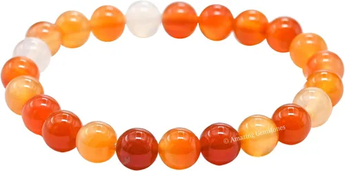 Vista 426 de Amazing Gemstone Crystal Bracelet for Women Men's Gifts - Protection Healing Crystal Bracelet - 8mm Gemstone Beaded Stretchable Bracelet Pulseras