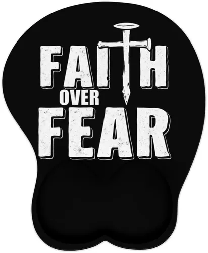 Vista 12 de Mousepad Blessed Religious Cross Ergonomic Wrist Support Non-Slip Base Mouse Mat with Wrist Rest Computer Mousemat for Desk Work Accessories Pad