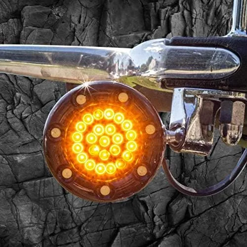 Vista 6 de Eagle Lights Kit de intermitentes LED de haz infinito de 2 pulgadas delanteras y traseras con cubiertas de anillo de luz LED de funcionamiento