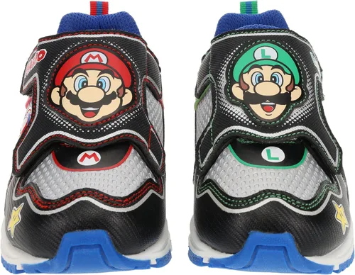Vista 6 de SUPER MARIO Brothers Mario and Luigi - Tenis para niños, tenis iluminados, tenis mixtos, talla 11 a 3 para niños
