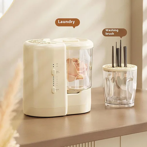 Vista 3 de Ropa interior eléctrica Ropa de bebé Lavadora y cepillo de maquillaje Secador 360 Lavadora Secadora automática Combo