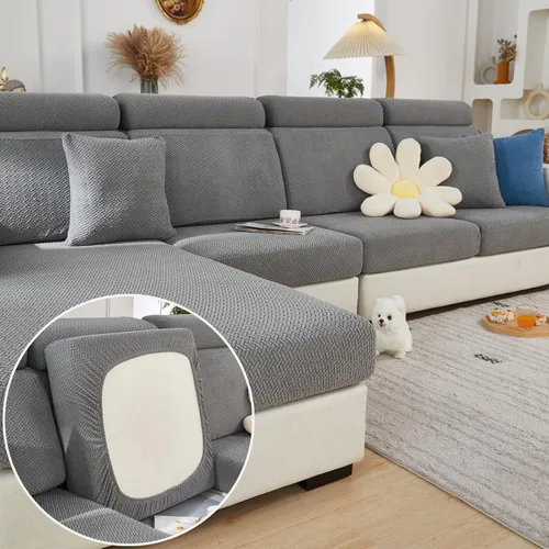 Vista 21 de Fundas de cojín para sofá, fundas de cojín lavables para mascotas, funda protectora elástica antideslizante para muebles