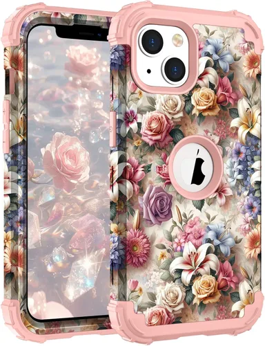 Vista 28 de Hocase Funda para iPhone SE 2022/2020, resistente a prueba de golpes, de plástico duro+goma de silicona, funda protectora híbrida para iPhone SE
