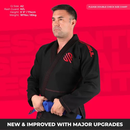 Vista 20 de Sanabul Essentials V.2 Ultra Light BJJ Jiu Jitsu Gi (ver guía especial de tallas)