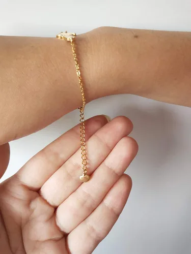 Vista 7 de HUAN XUN - Collar con nombre personalizado en plata dorada