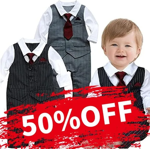 Vista 7 de EGELEXY esmoquin chaleco, traje para casamiento, formal para bebé