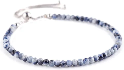 Vista 18 de OdrillionGems Pulsera de bolo de plata de ley 925 con cuentas redondas facetadas, hecha a mano, minimalista, cristales curativos, deslizante