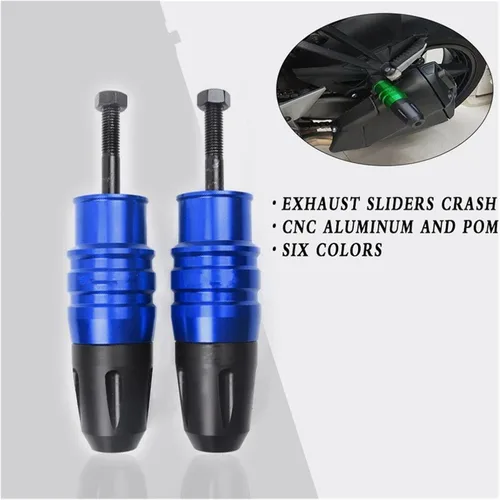 Vista 5 de Motorcycle CNC Accessories Exhaust Frame Sliders Crash Pads Falling Protector for Yamaha XT660X XT660 X XT 660X 2004-2017 2016 Anti-Fall Frame Black