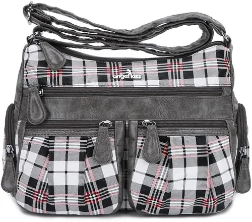 Vista 24 de Angel Kiss Bolsos cruzados para mujer, bolsos de hombro y monederos medianos de piel sintética Ladies, Medium, Faux Leather