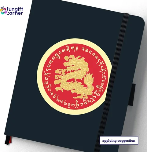 Vista 6 de Auspicious - Calcomanías de amuleto de dragón de Feng Shui, símbolo de poder, estado e influencia, regalo de Feng Shui, calcomanías decorativas